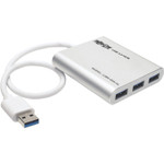 Tripp Lite 4-Port Portable USB 3.0 SuperSpeed Mini Hub Laptop Chromebook