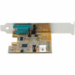 StarTech.com 1-Port PCI Express Serial Card, PCIe to RS232 (DB9) Serial Interface Card, 16C1050 UART, COM Retention, Low Profile, Win & Linux