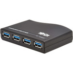 Tripp Lite 4-Port USB-A Mini Hub - USB 3.2 Gen 1, International Plug Adapters