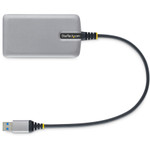 StarTech.com 4-Port USB Hub, USB 3.0 5Gbps, Bus Powered, USB-A to 4xA w/ Optional Auxiliary Power, Portable Laptop USB Hub, 1ft/30cm Cable