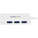 StarTech.com Portable 4 Port SuperSpeed Mini USB 3.0 Hub - 5Gbps - White