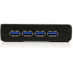 StarTech.com 4 Port Black SuperSpeed USB 3.0 Hub - 5Gbps