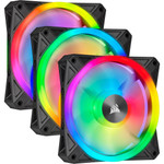 Corsair iCUE QL120 RGB 120mm PWM Triple Fan With Lighting Node CORE - 3 Pack