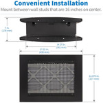 Tripp Lite Through-Wall Air Duct for Rack Enclosure Wiring Closet w Filter