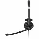 Morpheus 360 Connect USB Mono Headset with Boom Microphone - Noise Cancelling - Reversible Design - Protein Leather Ear Cushion - In-Line Volume Controls - Mute button - Black - HS5200MU
