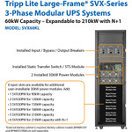 Tripp Lite SmartOnline SVX Series 60kVA Modular, Scalable 3-Phase, On-line Double-Conversion 400/230V 50/60Hz UPS System