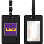 OTM Black Leather Classic Bag Tag Louisiana State University