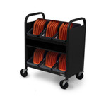 Bretford CUBE Transport Charging Cart with Caddies - 30 Devices