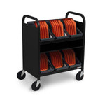 Bretford CUBE Transport Charging Cart with Caddies - 30 Devices