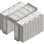 Tripp Lite Short Riser Panels for Hot/Cold Aisle Containment System Wide 750 mm Racks Set of 2