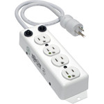 Tripp Lite Safe-IT UL 1363A Medical-Grade Power Strip for Patient-Care Vicinity 4x 15A Hospital-Grade Outlets Safety Covers 7 ft. Cord