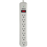 Tripp Lite Protect It! 7-Outlet Surge Protector 6 ft. Cord 1080 Joules Diagnostic LED Light Gray Housing