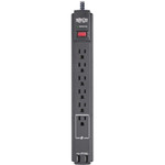 Tripp Lite Safe-IT 6-Outlet Surge Protector 2 USB Charging Ports 10 ft. Cord 5-15P Plug 990 Joules Antimicrobial Protection Black