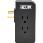 Tripp Lite Safe-IT 3-Outlet Surge Protector 2 USB Charging Ports 5-15P Direct Plug-In 1050 Joules Antimicrobial Protection Black