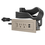 Wiremold RDSZNI10 Furniture Power Center Basic Switching Unit With 10 ft Cord in Nickel