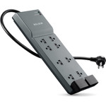 Belkin 8 Outlet Home/Office Surge Protector with telephone protection - 6 foot Cable - Black - 3550 Joules