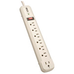 Tripp Lite Protect It! 7-Outlet Surge Protector 4 ft. (1.22 m) Cord 1080 Joules 1 Diagnostic LED Light Gray Housing