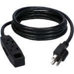 QVS 2-Pack 3-Outlet 3-Prong 15ft Power Extension Cord