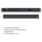 CyberPower PDU15M2F12R 100 - 125 VAC 15A Metered PDU