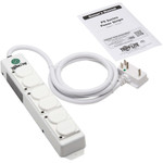 Tripp Lite Safe-IT UL 2930 Medical-Grade Power Strip for Patient Care Vicinity, 6 Hospital-Grade Outlets, Safety Covers, Antimicrobial, 15 ft. Cord, Dual Ground