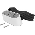 Chief Desktop Power Center, 2 AC, 2 USB-A, White