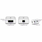 TRENDnet 2-Port Gigabit PoE++ Extender, 1 x Gigabit PoE++ In Port, 2 x Gigabit PoE Out Ports, Extends 100m (328 ft) Up to 200m (656 ft), Daisy Chain 4 Units for up to 500m (1640 ft), Black, TPE-BE200