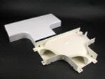 Wiremold 5415FO 5400 Raduised Full Capacity Tee Fitting in Ivory