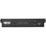 Tripp Lite 2.9kW 120V Single-Phase ATS/Monitored PDU - 24 5-15/20R & 1 L5-30R Outlets, Dual L5-30P Inputs, 10 ft. Cords, 2U, TAA