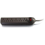 C2G 6-Outlet Power Strip with Surge Suppression