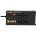 Tripp Lite Isobar 4-Outlet Surge Protector 8 ft. (2.43 m) Cord Right-Angle Plug 3330 Joules 2 USB Ports Metal Housing