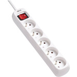 Tripp Lite 5-Outlet Power Strip French Type E Outlets 220-250V AC 16A 1.5 m Cord Type E Plug White