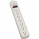 Tripp Lite Protect It! 7-Outlet Surge Protector 12 ft. Cord 1080 Joules Diagnostic LED Light Gray Housing