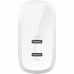 Belkin Dual USB-C Wall Charger w/PPS 60W for Apple iPhone, Galaxy, Google - Compatible w/USB-C to Lightning & USB-C