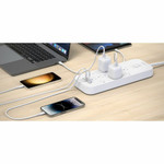 Belkin 12-Outlet Surge Protector Power Strip w/ 12 AC Outlets, 1 USB-C Port, & 2 USB-A Ports, 6ft Cable, Overload and Overvoltage Protection, and On/Off Power Switch - 4,000 Joules of Protection