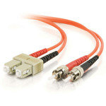 C2G-10m SC-ST 50/125 OM2 Duplex Multimode Fiber Optic Cable (TAA Compliant) - Orange
