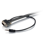 C2G 25ft Select VGA plus 3.5mm Stereo Audio A/V Cable M/M - In-Wall CMG-Rated