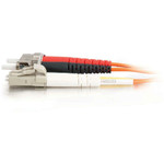 C2G-10m LC-ST 50/125 OM2 Duplex Multimode PVC Fiber Optic Cable (LSZH) - Orange