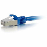 C2G 10ft Cat6a Snagless Shielded (STP) Ethernet Cable - Cat6a Network Patch Cable - Blue