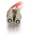 C2G-5m LC-LC 50/125 OM2 Duplex Multimode PVC Fiber Optic Cable - Red
