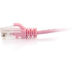C2G 7ft Cat6 Snagless Unshielded (UTP) Slim Ethernet Cable - Cat6 Network Patch Cable - PoE - Pink