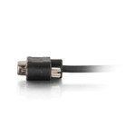 C2G 15ft Serial RS232 DB9 Cable with Low Profile Connectors F/F - In-Wall CMG-Rated