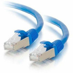C2G 6in Cat6 Snagless Shielded (STP) Ethernet Cable - Cat6 Network Patch Cable - PoE - Blue