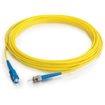 C2G-2m SC-ST 9/125 OS1 Simplex Singlemode PVC Fiber Optic Cable (LSZH) - Yellow