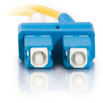 C2G-1m SC-SC 9/125 OS1 Duplex Singlemode PVC Fiber Optic Cable (LSZH) - Yellow