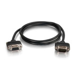 C2G 15ft Serial RS232 DB9 Null Modem Cable with Low Profile Connectors M/F - In-Wall CMG-Rated
