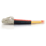 C2G 8m LC-LC 50/125 OM2 Duplex Multimode Fiber Optic Cable (Plenum-Rated) - Orange