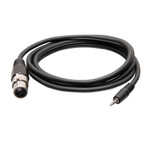 C2G 3ft (0.9m) 3.5mm Male 3 Position TRS to Female XLR Cable
