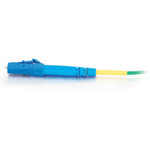 C2G-1m LC-LC 9/125 OS1 Simplex Singlemode PVC Fiber Optic Cable - Green