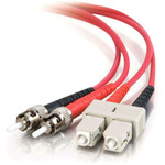 C2G-3m SC-ST 62.5/125 OM1 Duplex Multimode PVC Fiber Optic Cable - Red