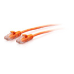 C2G 1ft (0.3m) Cat6a Snagless Unshielded (UTP) Slim Ethernet Patch Cable - Orange